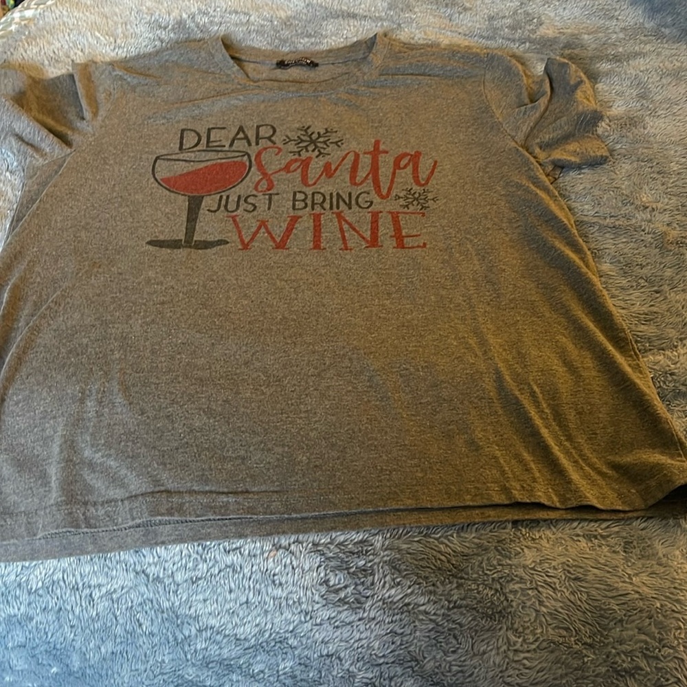 Holiday shirt.                    L